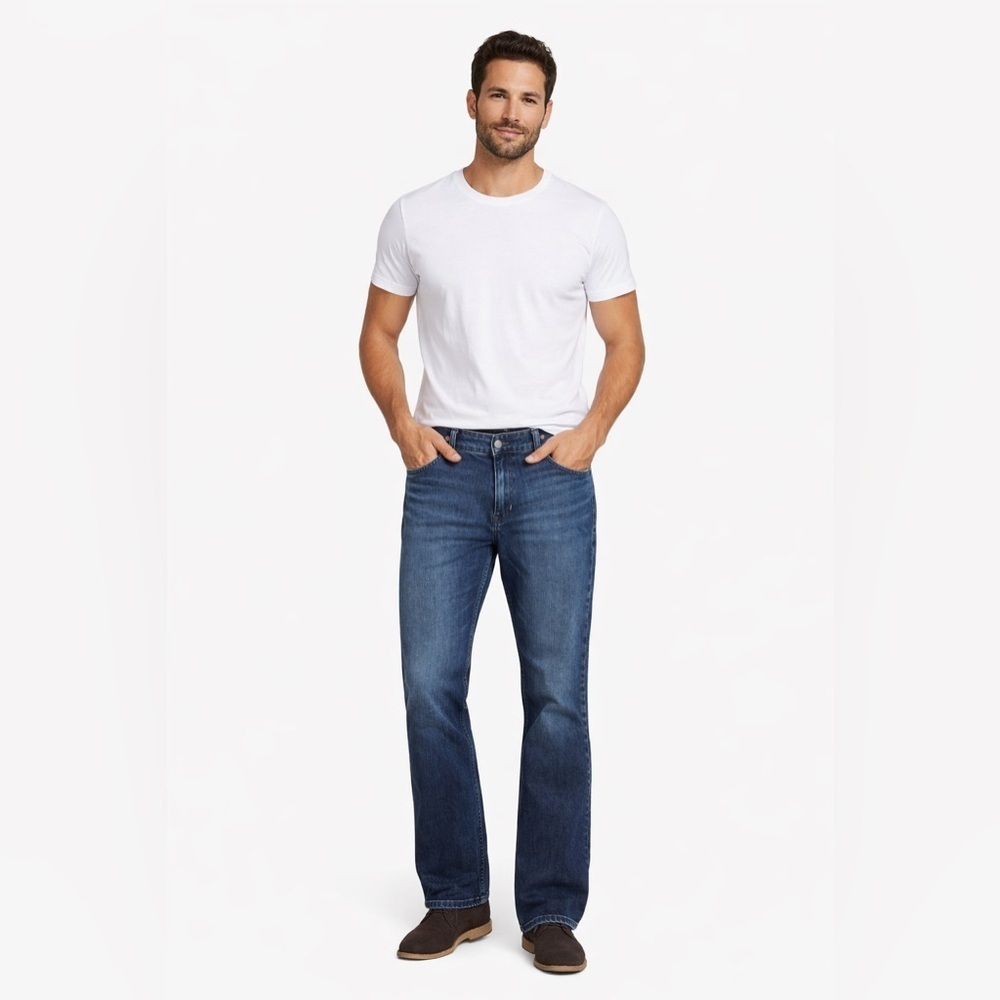 Calvin Klein CKJ 035 Straight Leg Jeans Men’s 36x34 Blue Wash Classic Denim